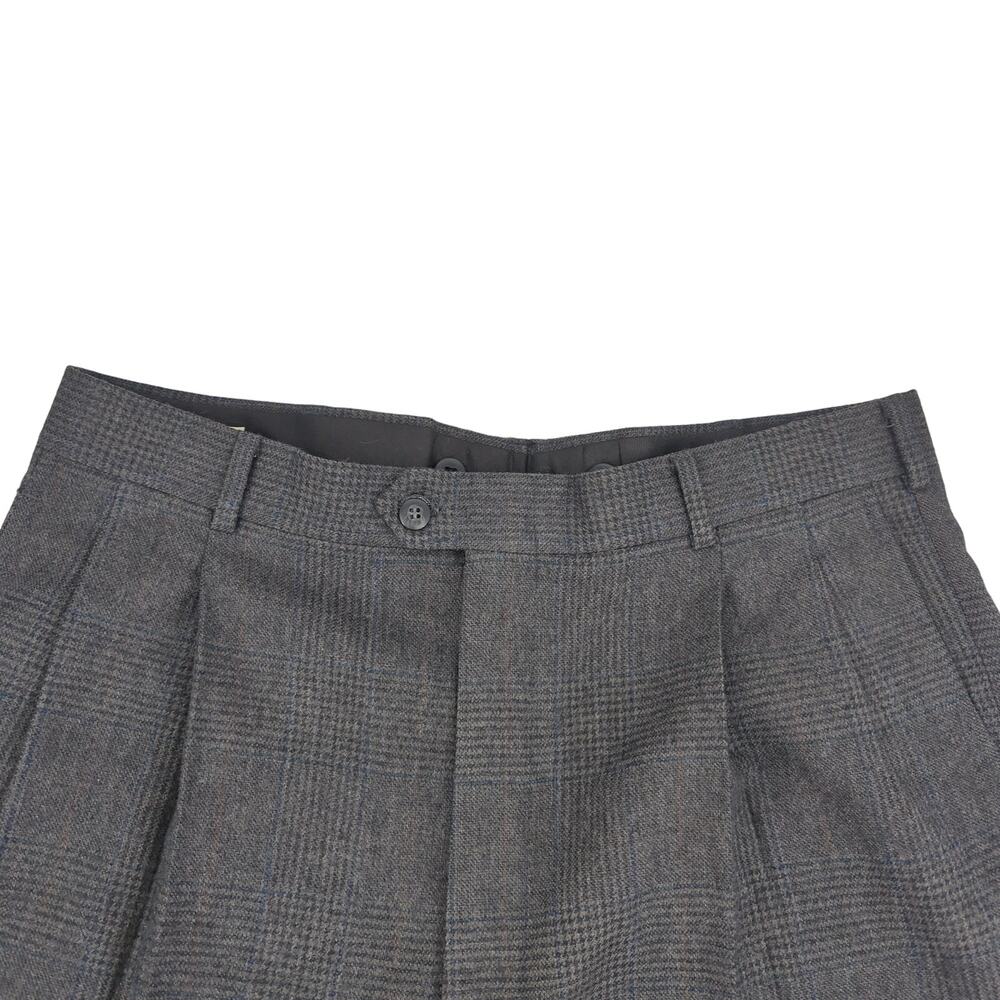 EUC Landon's Pleated Gray Wool Dress Pants Mens 35.5 x 28.5 Pockets Dry Clean - Picture 8 of 11
